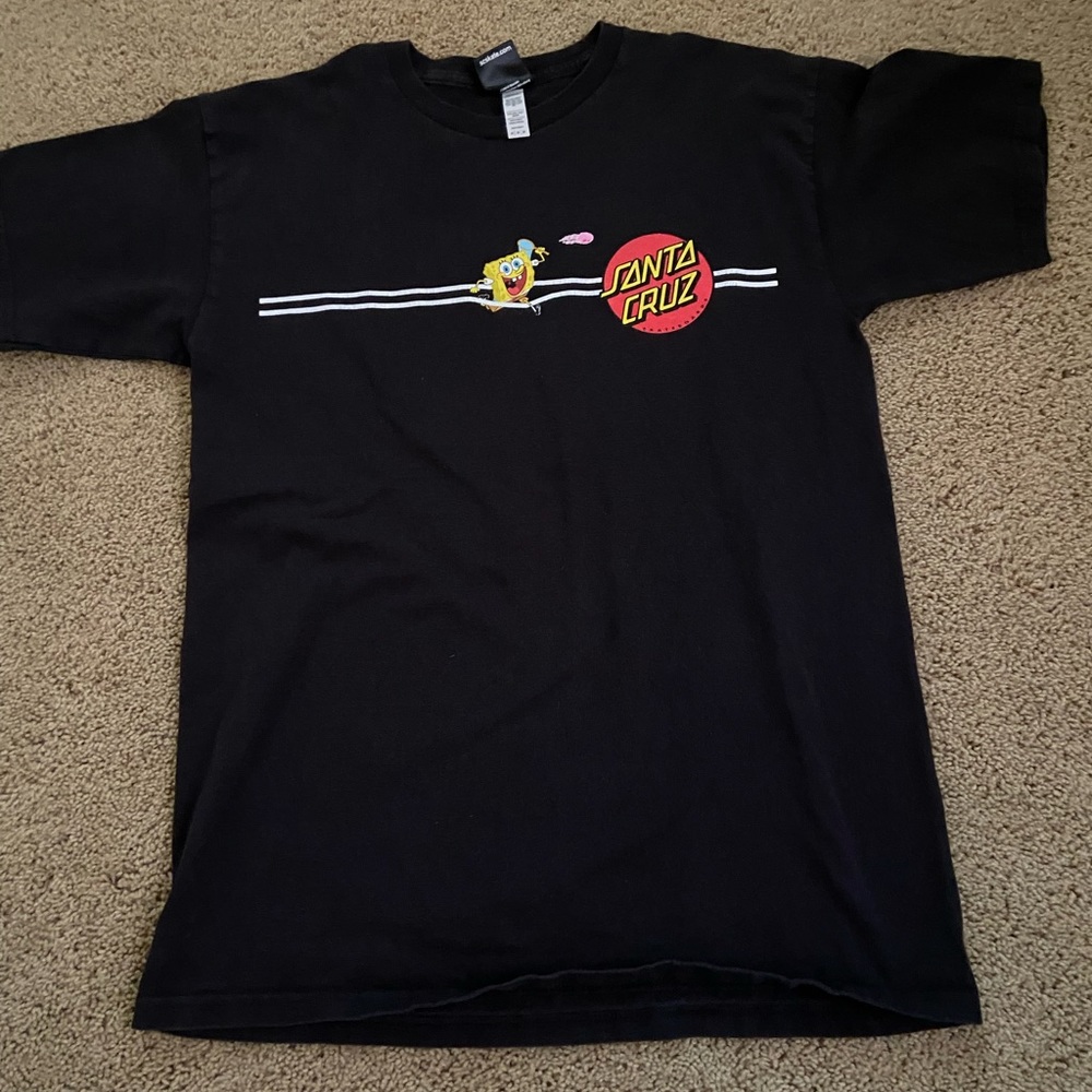 Santa Cruz X Spongebob graphic tee